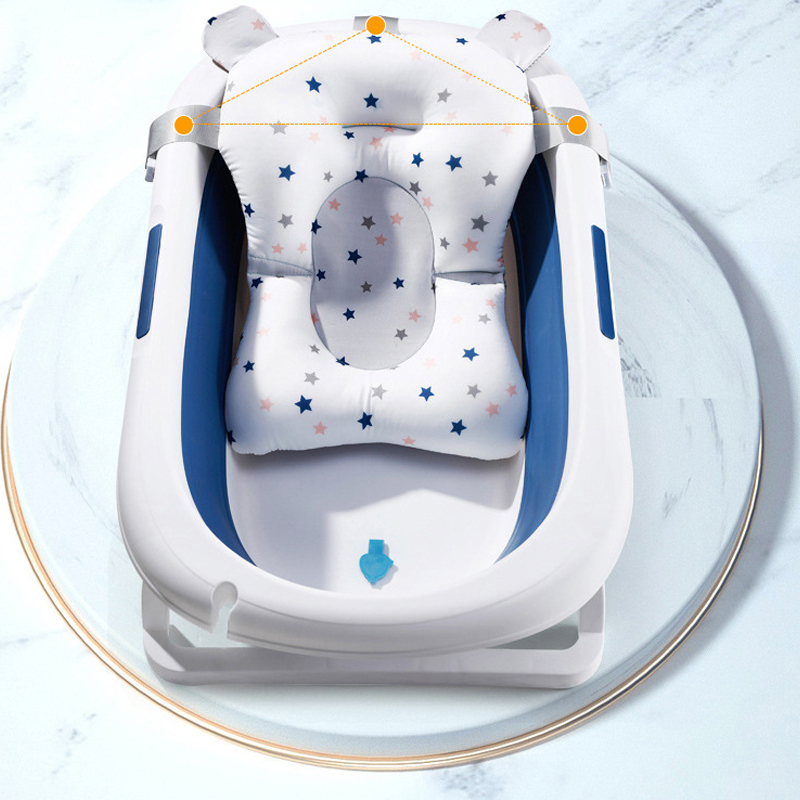 Hamac pentru cadita bebelusi Little Mom Baby Shower Stars Blue - 1 | YEO