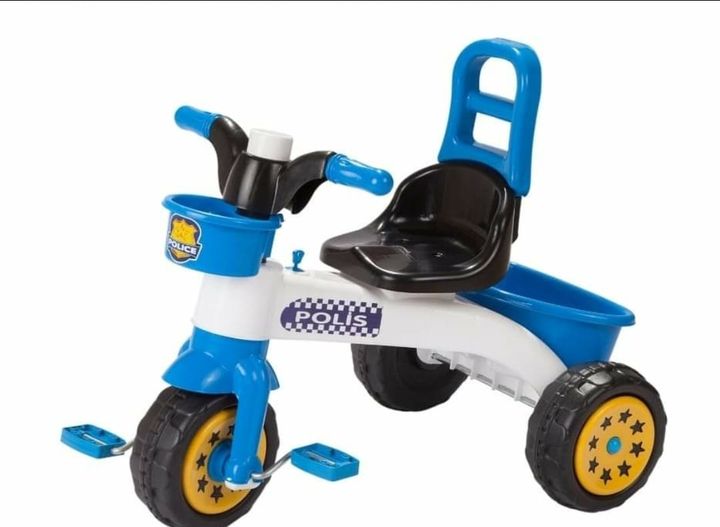 Tricicleta pentru copii Guclu Toys Police cu claxon - 1 | YEO