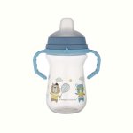 Cana cu cioc de silicon Canpol babies 250ml Bonjour Paris 56/613 Blue
