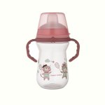 Cana cu cioc de silicon Canpol babies 250ml Bonjour Paris 56/613 Pink