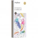 Carte de colorat cu apa Mideer pensula de pictat si culori incluse 19 x 8 x 1.3 cm Wonderful Forest