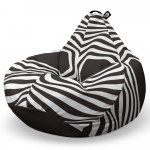 Fotoliu Puf Bean Bag tip Para XL Abstract Zebra