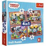 Puzzle Trefl 4 in 1 Thomas Trenuletele amuzante