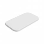 Cearceaf elastic impermeabil Petite&Mars pentru patut co-sleeper din bumbac 84x50 cm alb