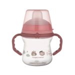 Prima cana a bebelusului Canpol babies cu duza din silicon Bonjour Paris 150 ml 56/612 Pink