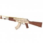 Puzzle 3D Rokr Mitraliera AK-47 lemn 315 piese