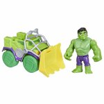 Set masinuta cu figurina si accesoriu Hulk Spidey Prietenii extraordinari
