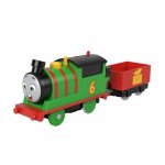 Locomotiva motorizata Percy cu vagon Thomas