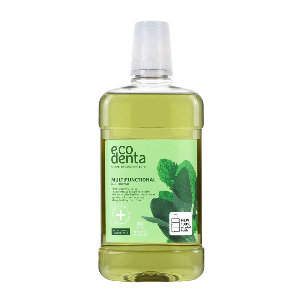 Apa de gura Ecodenta multifunctionala pentru protectia cavitatii orale 500 ml - 1 | YEO