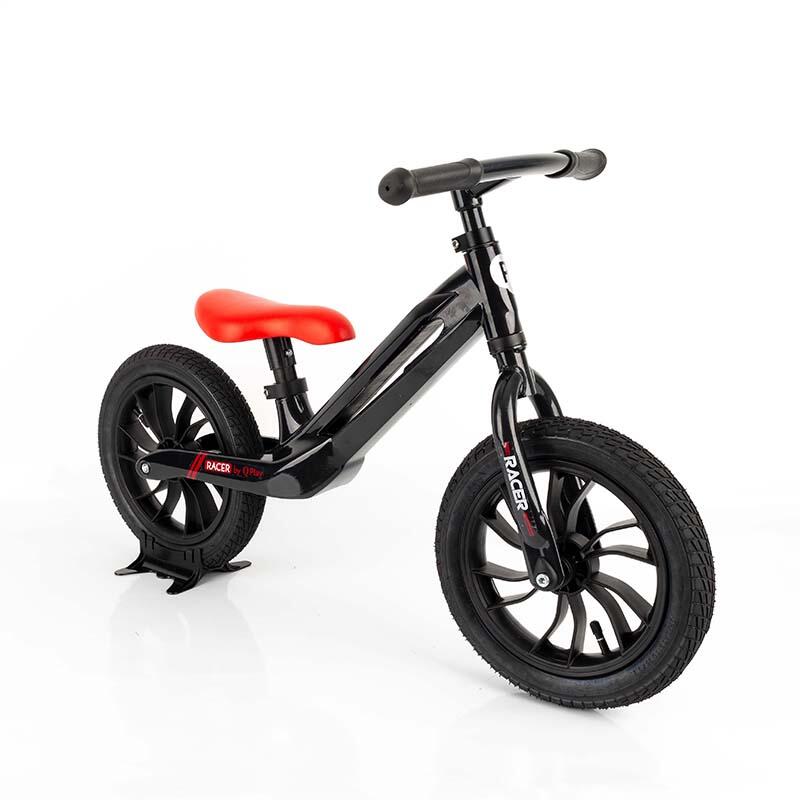 Bicicleta Fara Pedale Balance Bike Qplay Racer Negrurosu