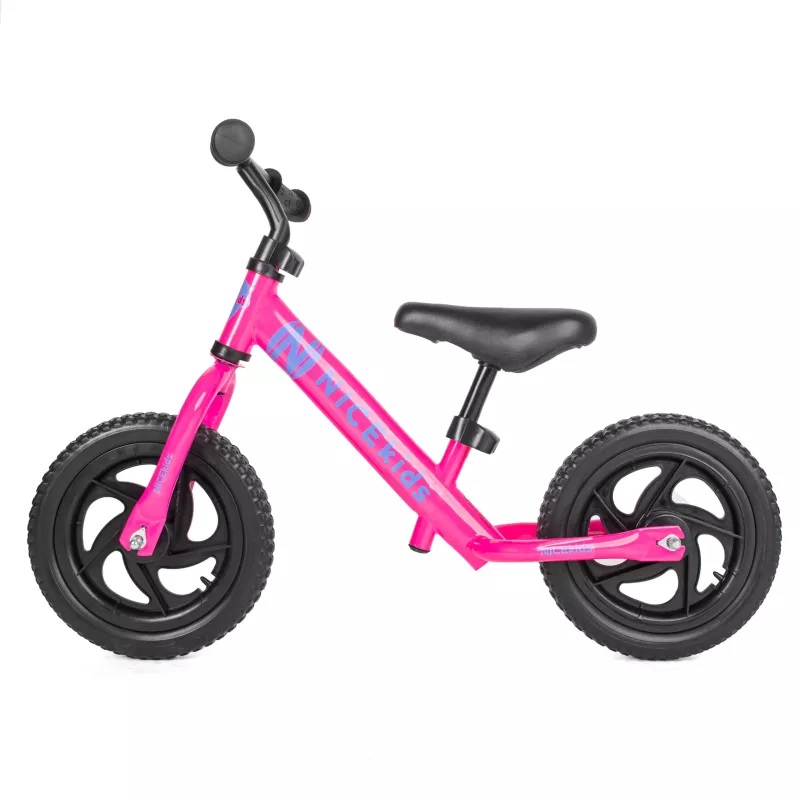 Bicicleta fara pedale 12 inch Nice Kids Pink - 2