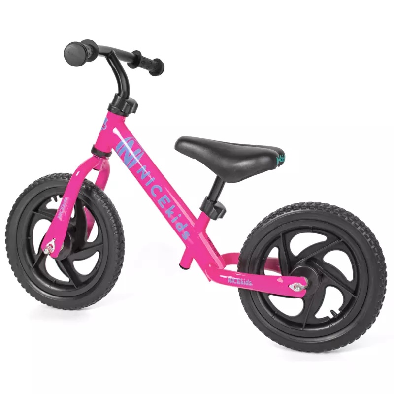 Bicicleta fara pedale 12 inch Nice Kids Pink - 3