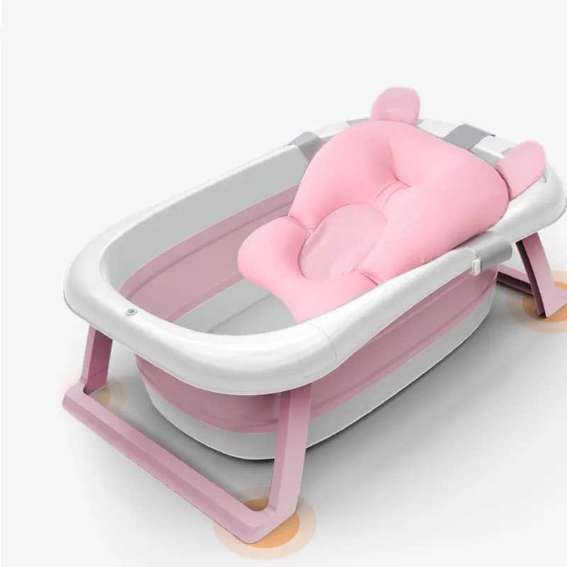 Poze Cadita pliabila cu hamac si termometru pentru copii Pink nichiduta.ro 