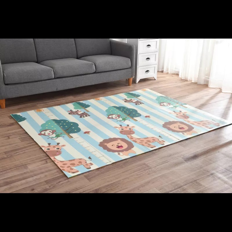 Covor educational din spuma XPE pliabil cu doua fete 150x200 cmTraffic Animals - 3