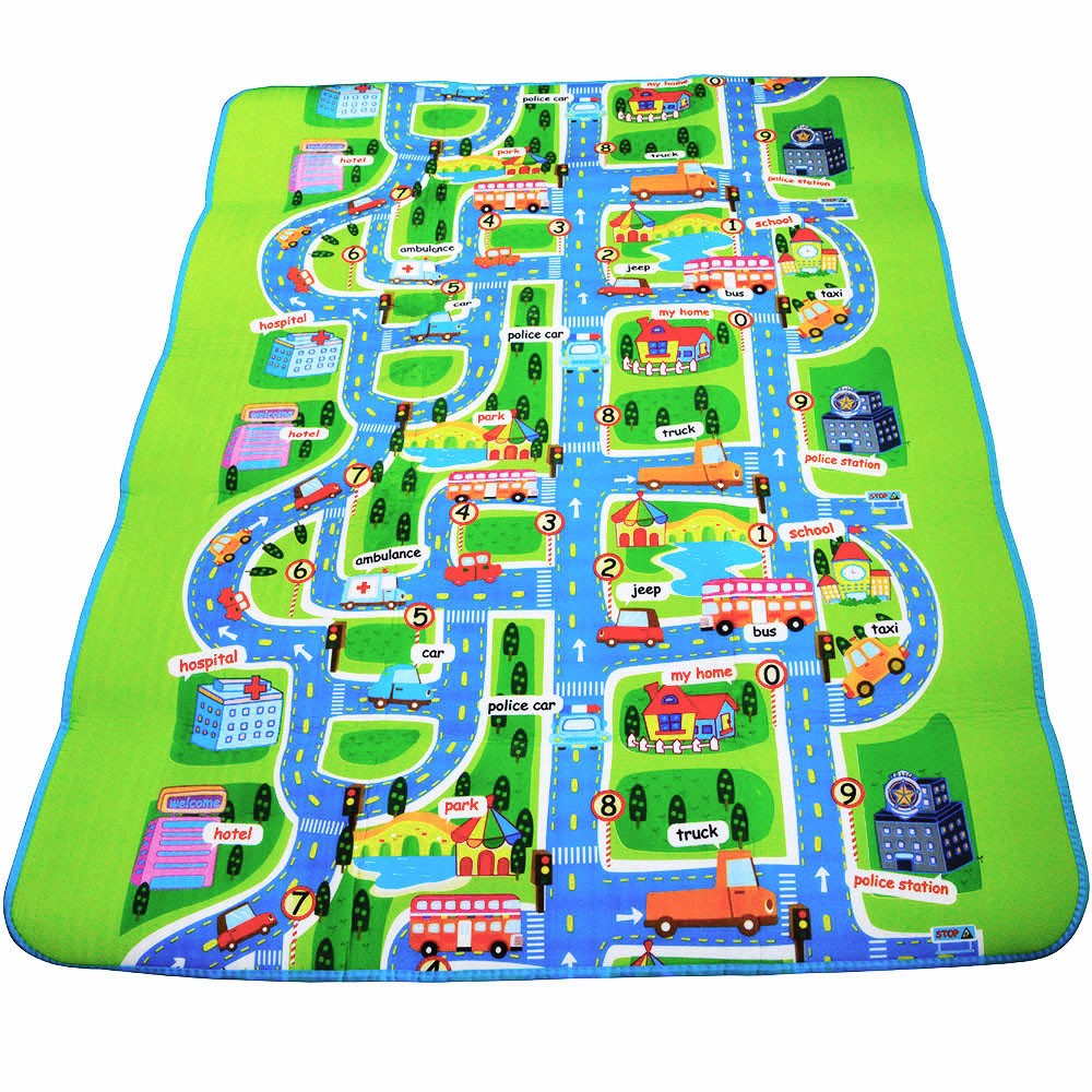 Covoras de joaca din spuma 160x200cm City Roads