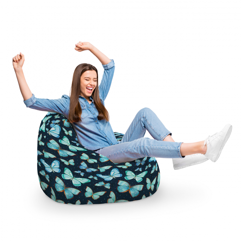 Fotoliu Puf Bean Bag tip Para XL Fluturi in Stomac