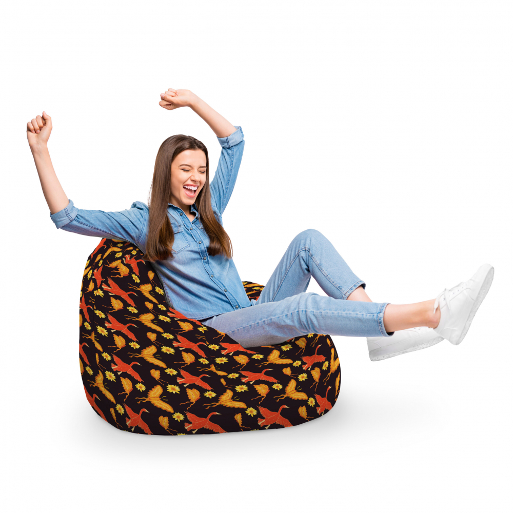 Fotoliu Puf Bean Bag tip Para XL Gaste si Fluturi