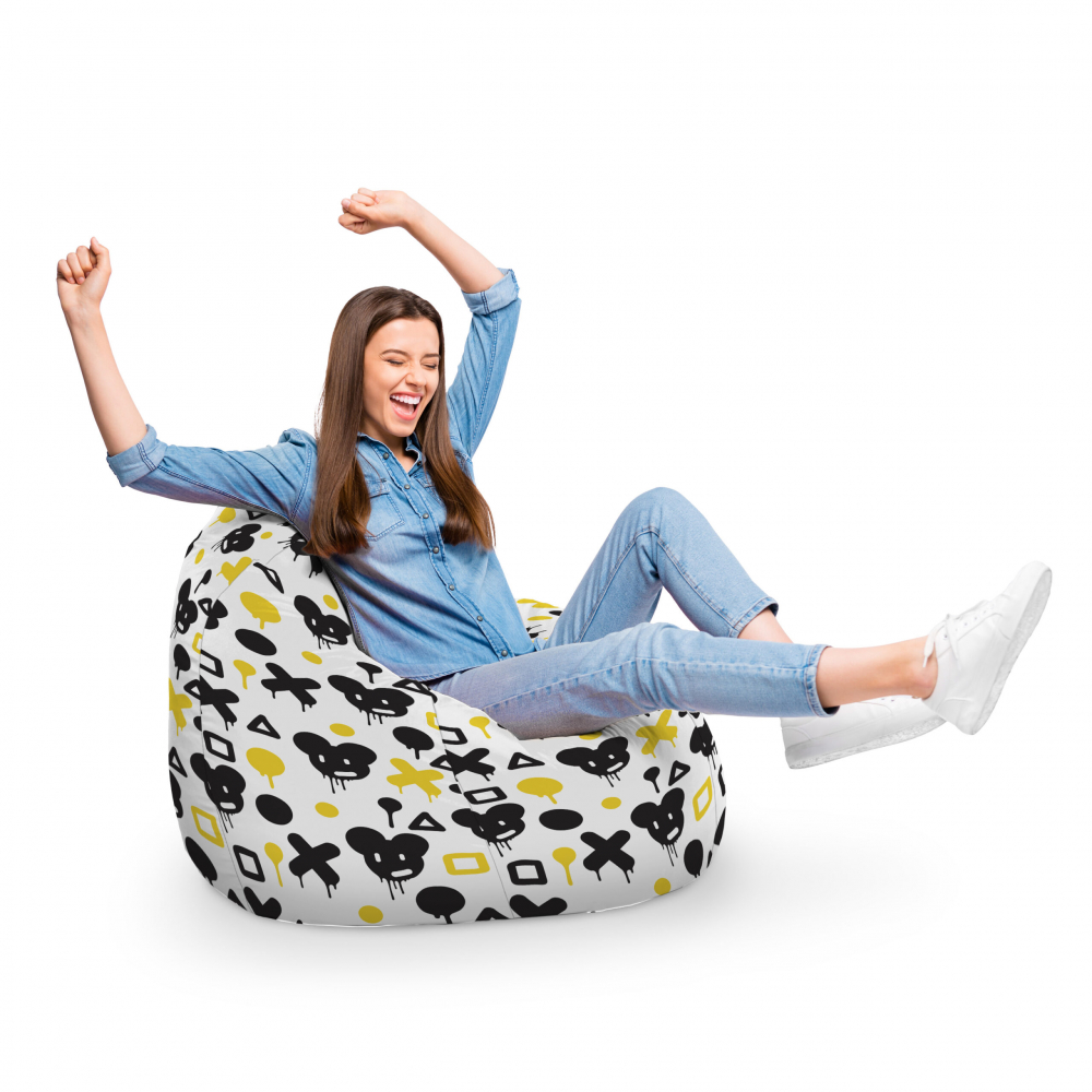 Fotoliu Puf Bean Bag tip Para XL Graffiti XO Mice