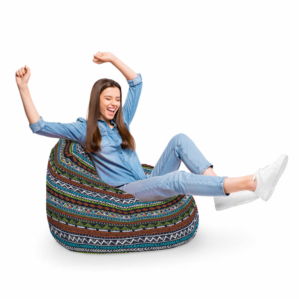 Fotoliu Puf Bean Bag tip Para XL Tribal Aztec