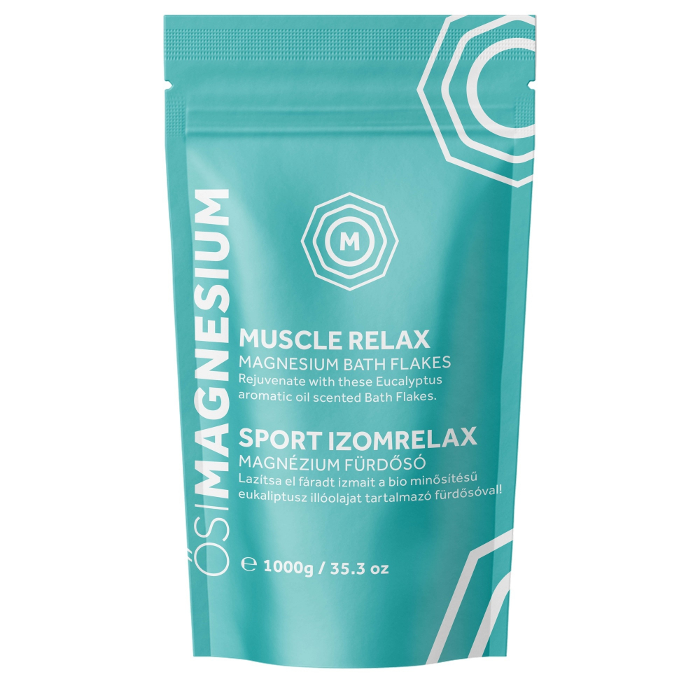 Fulgi de baie Muscle Relax cu magneziu si eucalipt OsiMagnesium 1000 g