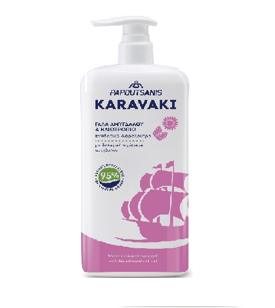 Gel de dus Karavaki migdale si floarea-soarelui 750ml