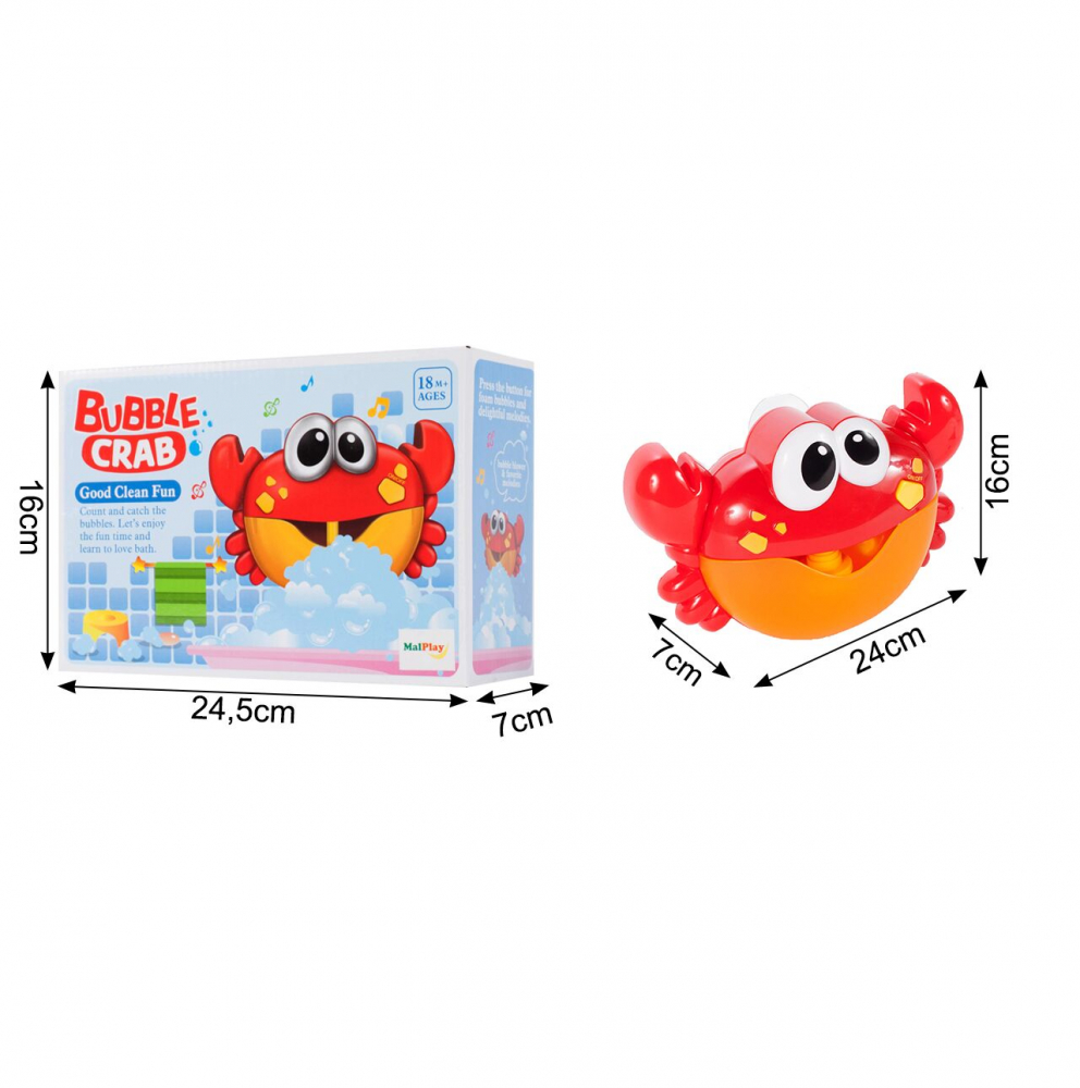 Poze Jucarie baie Crab Muzical generator de spuma Red nichiduta.ro 