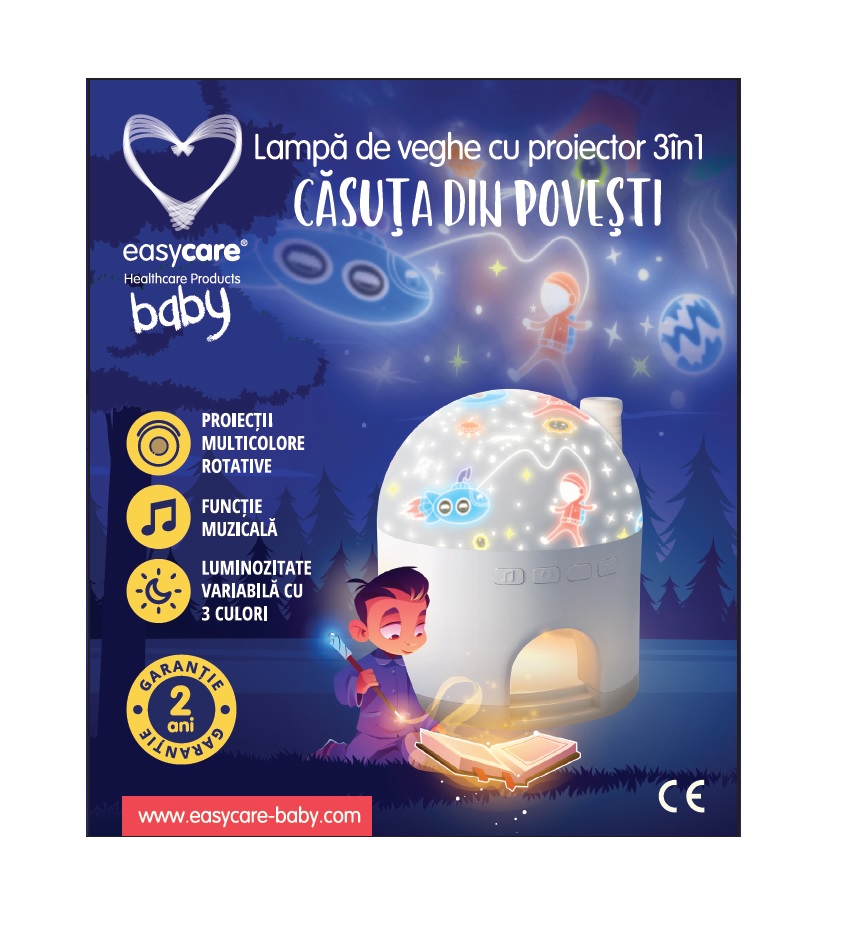 Lampa de veghe Easycare Baby 3in1 cu proiectii - 10