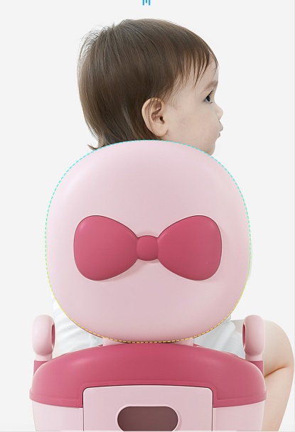 Olita cu adaptor moale si manere Little Mom Bow Pink - 3 | YEO