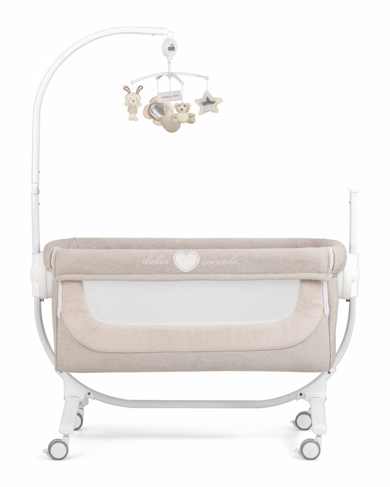 Patut Cullami co-sleeper 2 in 1 cu laterala culisanta si inaltime reglabila Gri - 5