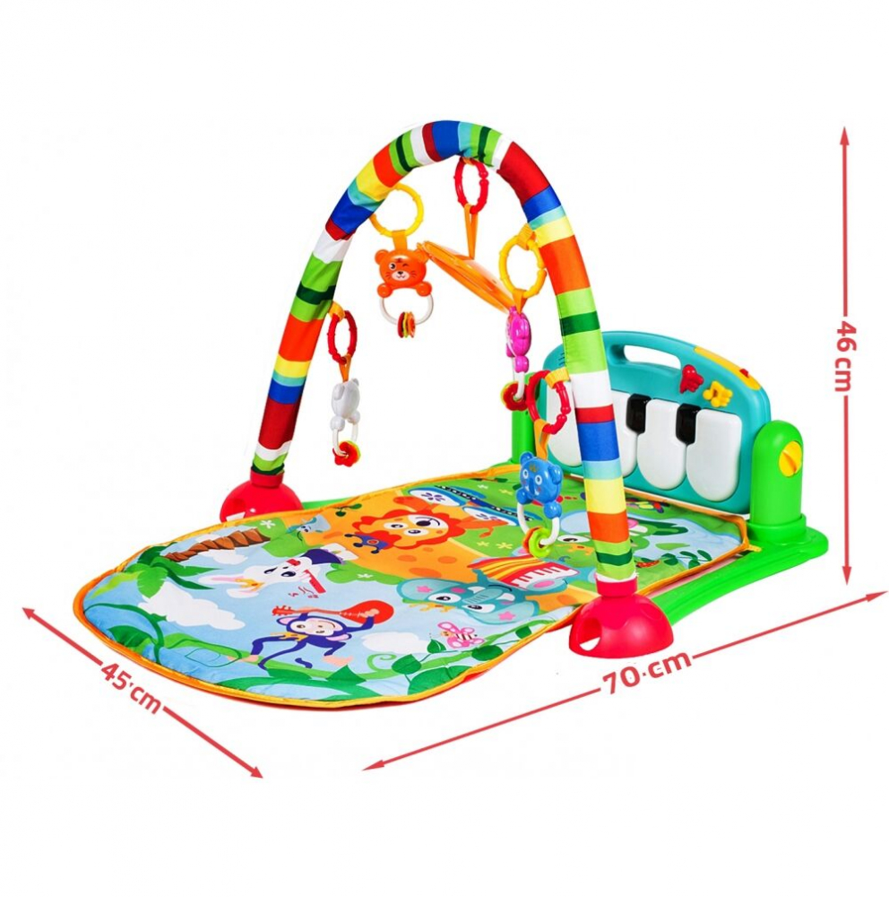 Salteluta de joaca cu pian dream world green