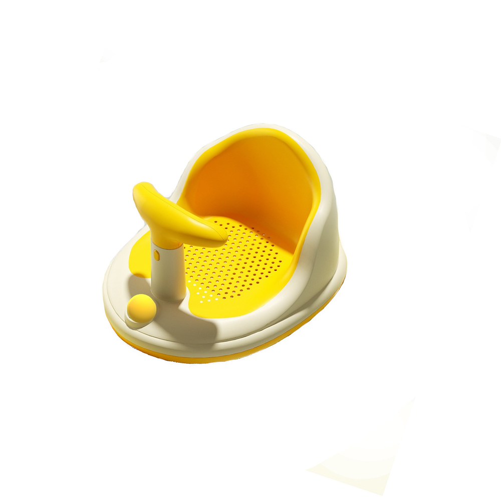 Scaun de baie multifunctional pentru bebelusi Little Mom Bubble Yellow