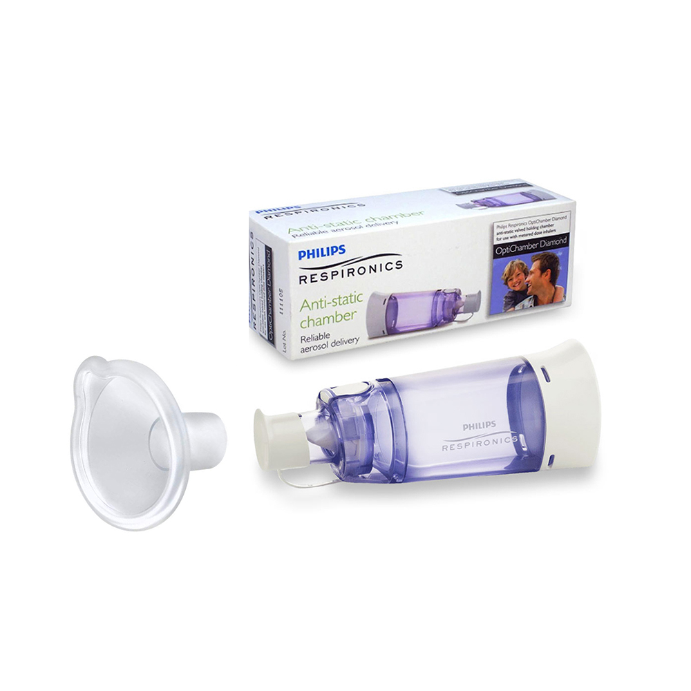 Set Camera de inhalare 0 - 18 luni Philips Respironics Optichamber Diamond cu masca S compatibila