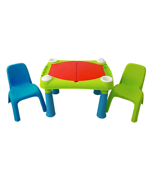Set masuta cu 2 scaunele cu spatar multicolor - 7