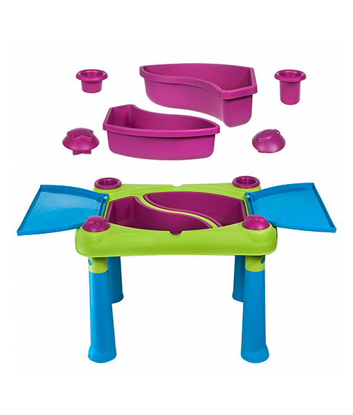 Set masuta cu 2 scaunele cu spatar multicolor - 4