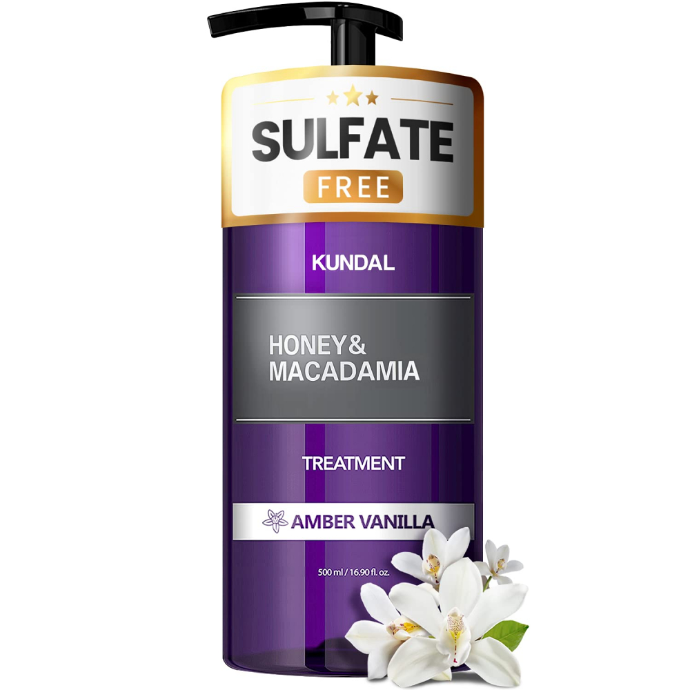 Tratament hipoalergenic Kundal pentru par extra-hidratant cu proteine Ambra Vanilie 500 ml