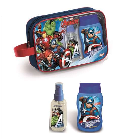 Trusa cu 90 ml apa de toaleta si 200 ml gel de dus Avengers