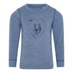 Bluza Celavi din lana merinos si bambus Blue Bear 100 cm