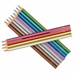 Set 12 Creioane colorate metalice Modern