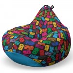 Fotoliu Puf Bean Bag tip Para XL Domino Colorat