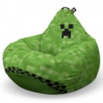 Fotoliu Puf Bean Bag tip Para XL Minecraft Creeper