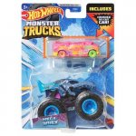 Monster truck si masinuta metalica Hot Wheels Mega Wrex