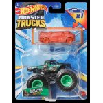 Monster truck si masinuta metalica Hot Wheels Skeleton Crew