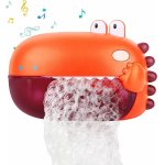 Jucarie de baie pentru facut baloane cu melodii Dino Orange