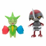 Set figurine de actiune Pokemon Pawniard si Roselia