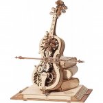 Puzzle 3D Rokr mecanic cutiuta muzicala Violoncel magic lemn 199 piese