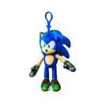 Jucarie de plus Sonic Prime cu agatatoare 15 cm Sonic strip