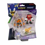 Set 3 figurine Sonic Prime blister Eggforcer & Knuckles NY & Tails