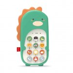 Telefon interactiv pentru copii in forma de Dinozaur Green