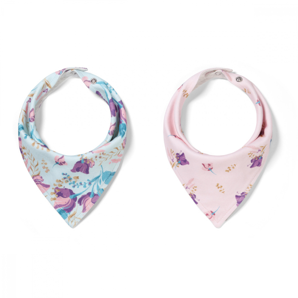 Set 2 bavete tip bandana Baby Ono floral - 1 | YEO