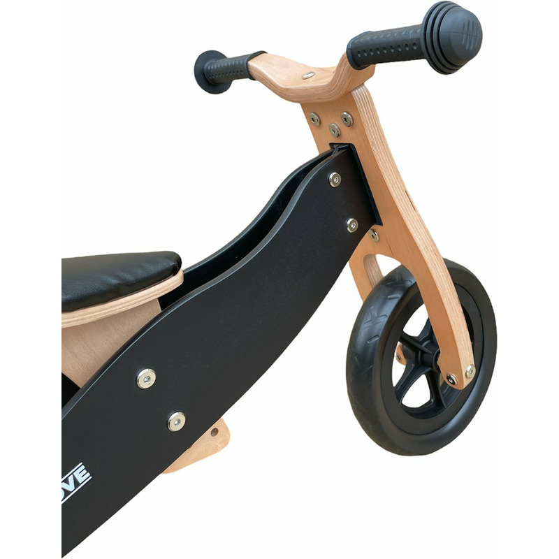 Bicicletatricicleta fara pedale Free2Move din lemn 2 in 1 brownblack 1-3 ani - 2